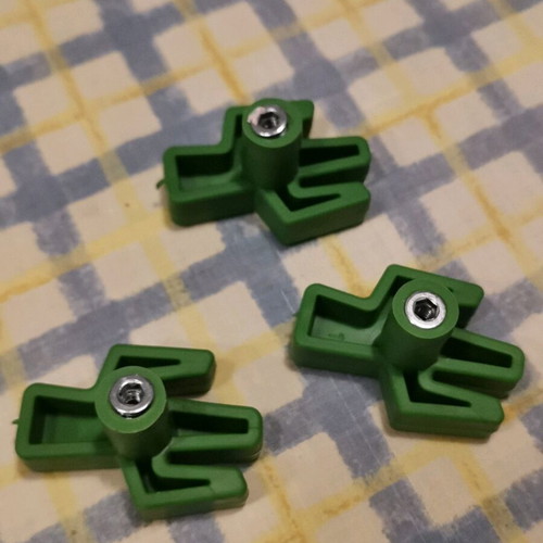 Cactus door knobs green matte plastic like new