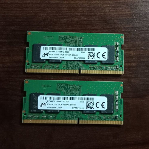 Micron DDR4 16GB (2x8GB) 3200MHz Laptop RAM like new