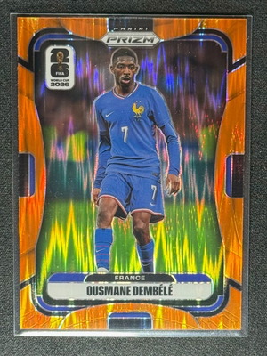 2026 Panini Prizm World Cup Ousmane Dembele Orange Flash κάρτα