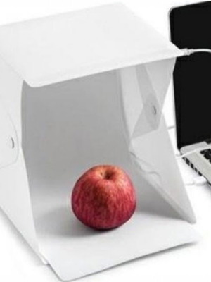 Mini Led Photography Studio 30x30x30cm new with Dual Background
