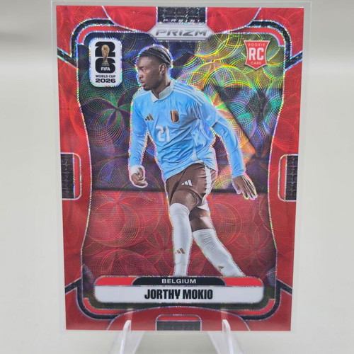 Jorthy Mokio Choice Red Prizm Rookie Card 2026 Panini Prizm FIFA World Cup