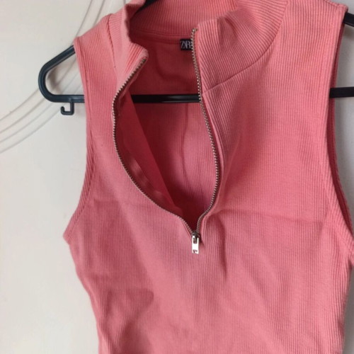 Zara crop top new, pink, size M