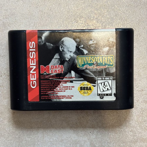Minnesota Fats Pool Legend Sega Genesis game