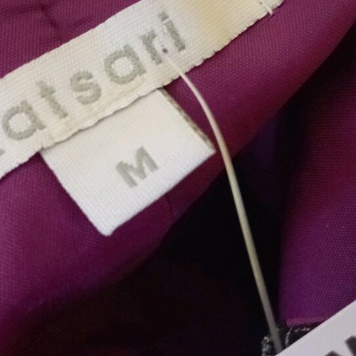 Katsari winter skirt like new, black with purple velvet details