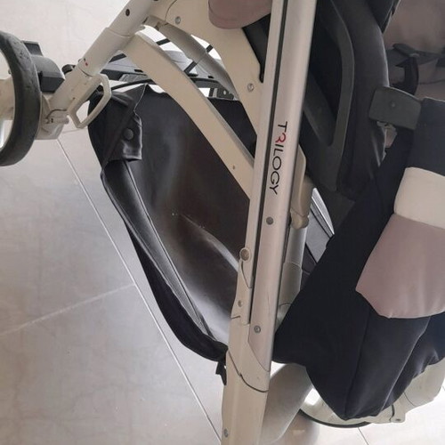 Inglesina Trilogy stroller used with footmuff beige-blue 2017