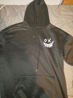 Hoodie black size L like new, worn 1-2 times indoors