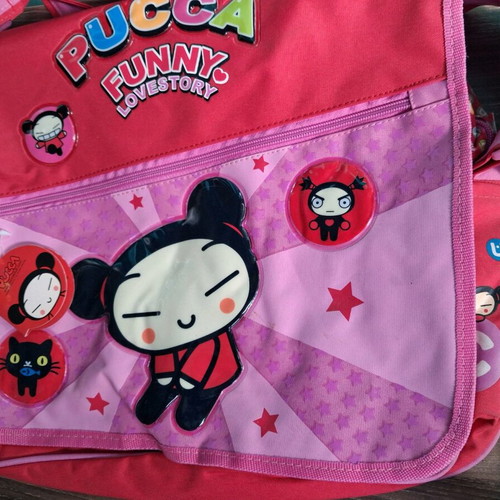 Vintage Pucca "Funny Love Story" Messenger Bag New Shoulder