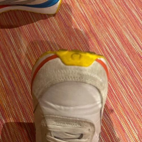 Fila White and Multicolor Sport Sneakers, Size 38