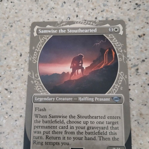 samwise mtg card Gamgee LotR FOOD TOKENS Magic Custom Commander Deck The Lord of the Rings Magic the Gathering Samwise the