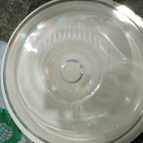 Cake container new, plastic circular