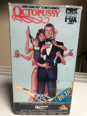 James Bond Octopussy Betamax video cassette used NTSC no subtitles