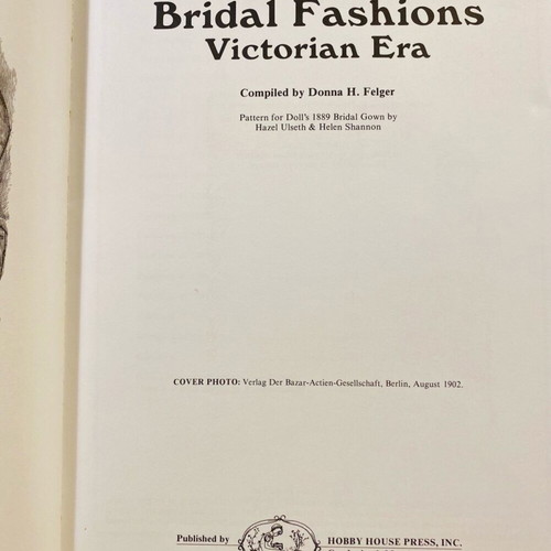 Bridal Fashions Victorian Era book used, English