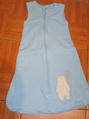 Lupilu baby sleeping bag size 70, like new, cotton, blue