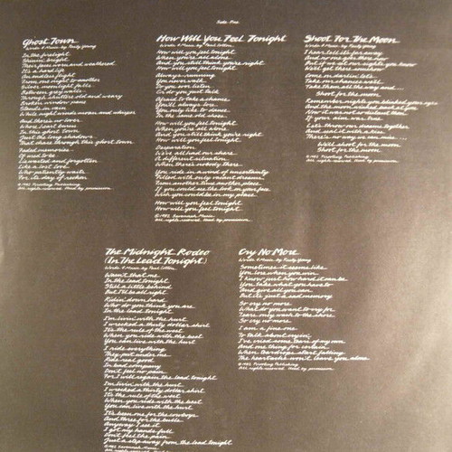 Poco Ghost Town vinyl record used, rock