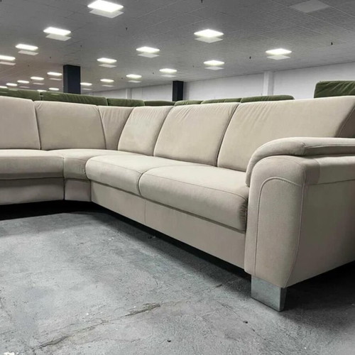 Large cream fabric corner sofa ZE - EM05003 new
