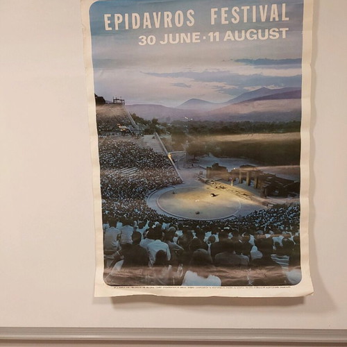 Epidavros Festival poster 1968 like new