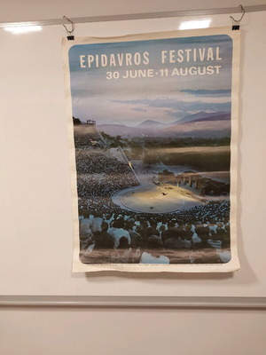 Epidavros Festival poster 1968 like new