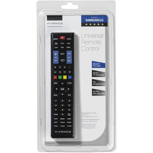 Vivanco RR220 remote control new, compatible with LG and Samsung since 2000