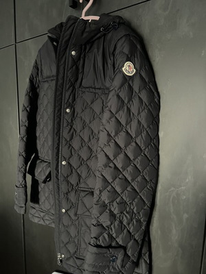 Moncler γυναικείο μπουφάν σαν καινούργιο, μπλε σκούρο και μαύρο, μέγεθος 1