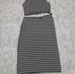 Zara φόρεμα M/L μεταχειρισμένο, μαύρο και άσπρο