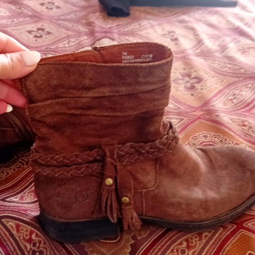 Brown boots used, comfortable, size 37