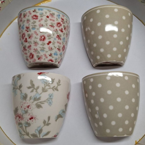 Mini Latte Cups Giftbox 4 Pieces Greengate Copenhagen New