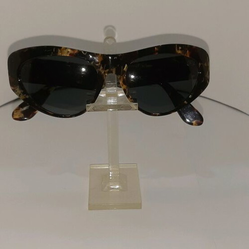 Sunglasses fatto a mano uv400 with black and brown tortoise frame like new