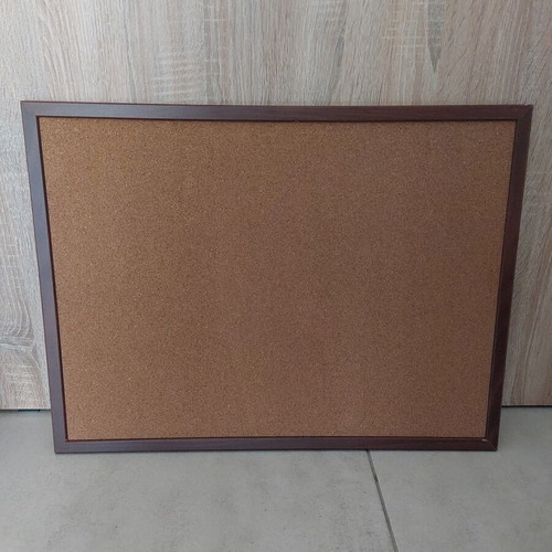 Cork Bulletin Board like new with wooden frame 45x60cm