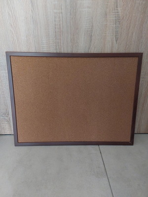 Cork Bulletin Board like new with wooden frame 45x60cm