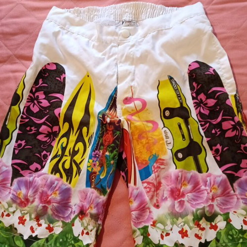 Swimwear used, size L, white multicolor
