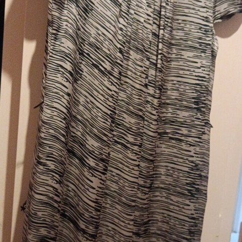 H&M dress used, black and white, size XL