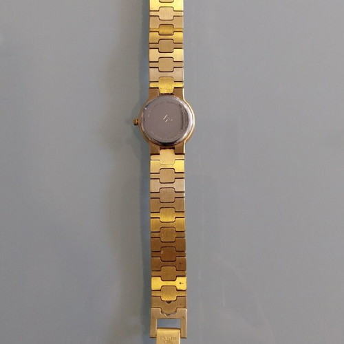 Laurent Dodane Paris Vintage Women's Watch 18K Gold Electroplated Sapphire Like New