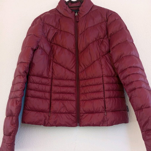Vero Moda Short Puffer Jacket Burgundy New