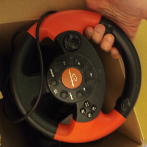 Steering wheel with pedals like new for PC