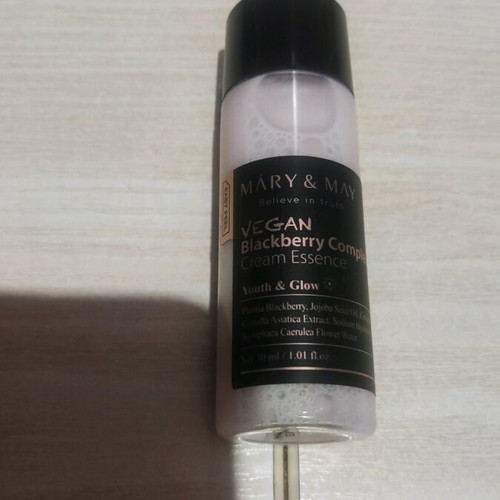 Mary and May Vegan Blackberry Complex Cream Essence new 30ml dual-phase product