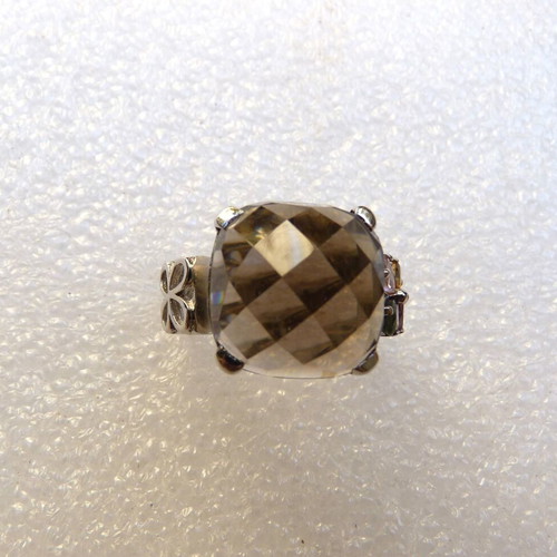 925 Silver ring with semi-precious stones
