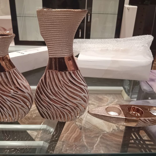 Vicko candle holder and vase set like new