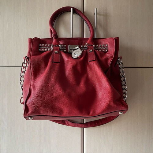 Michael Kors Hamilton shoulder bag used, red