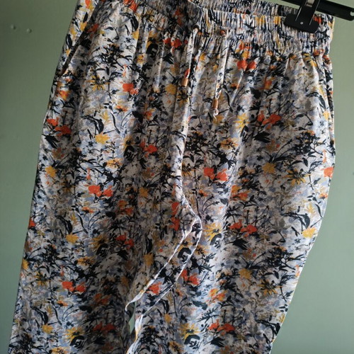 Floral palazzo pants used, size S/36/8, multicolor