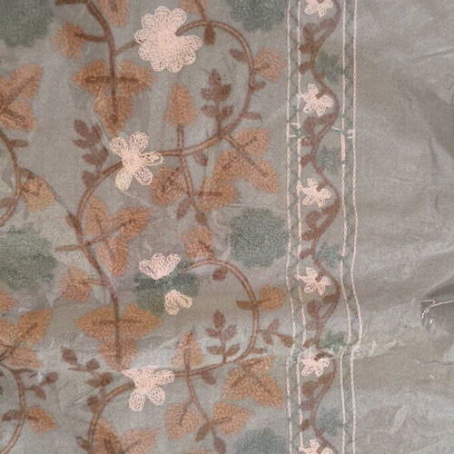 Embroidered scarf pashmina Perfect Match new, wool modal silk blend