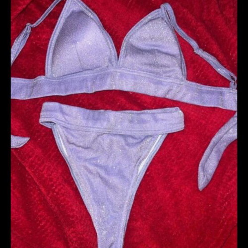Lilac shimmer bikini set Decoro like new