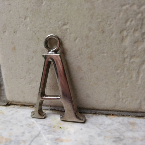 Letter pendant for necklace used