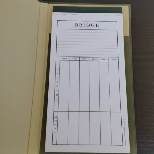 Vintage notebooks for Bridge, like new, traditional costumes theme, set of 2