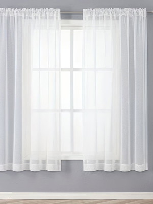 Κουρτινόβεργες ασημί ρυθμιζόμενες τηλεσκοπικές, καινούργιες (91–157 εκ.)