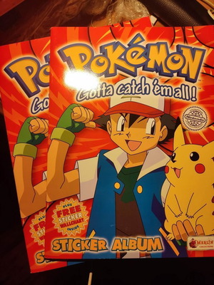 Sticker album Pokemon series καινούργιο, εκδόσεις Merlin 1995-96, σετ 2 τεμαχίων