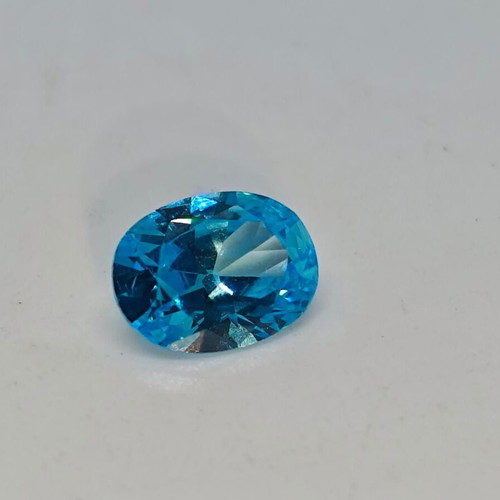 Blue Topaz semi-precious stone oval cut like new