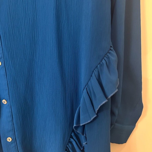 Zara shirt like new, blue roua-electric, size XS/S