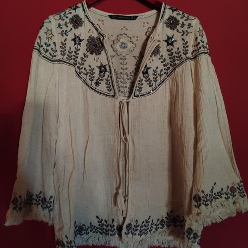 Zara Boho blouse new, size S