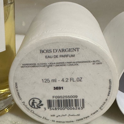 Dior Bois d’Argent Eau de Parfum 100 ml used