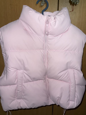 Bershka pink sleeveless jacket, size M
